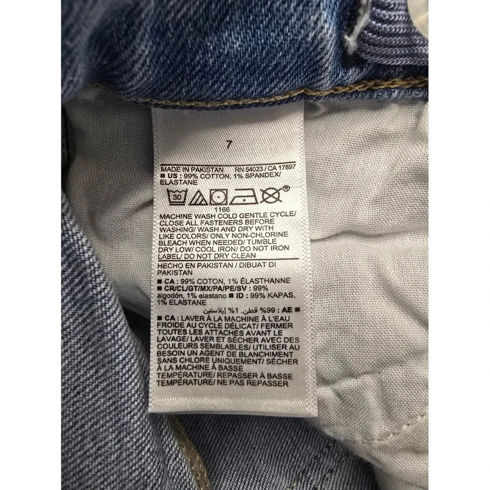 Old Navy Jeans Youth Size 7 Adjustable Waistband‎ Denim Highrise
